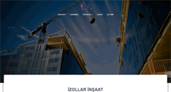 Desktop Screenshot of izollarinsaat.com